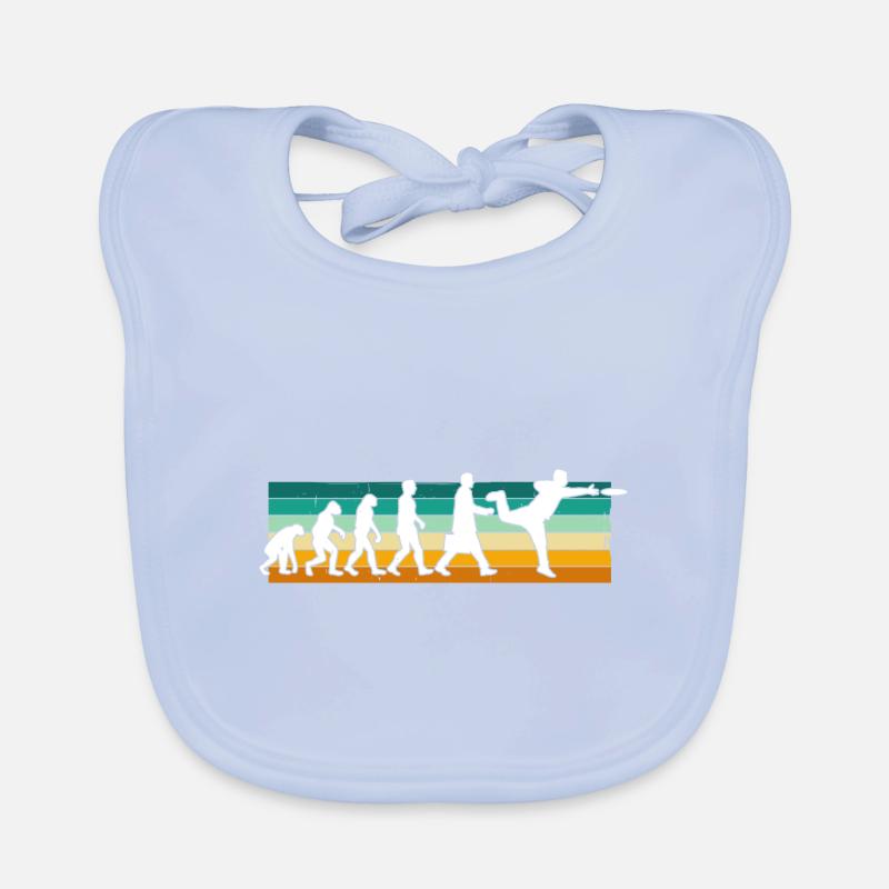 Disc Golf Disc Golfer Evolution Sport Bavoir bio Bébé