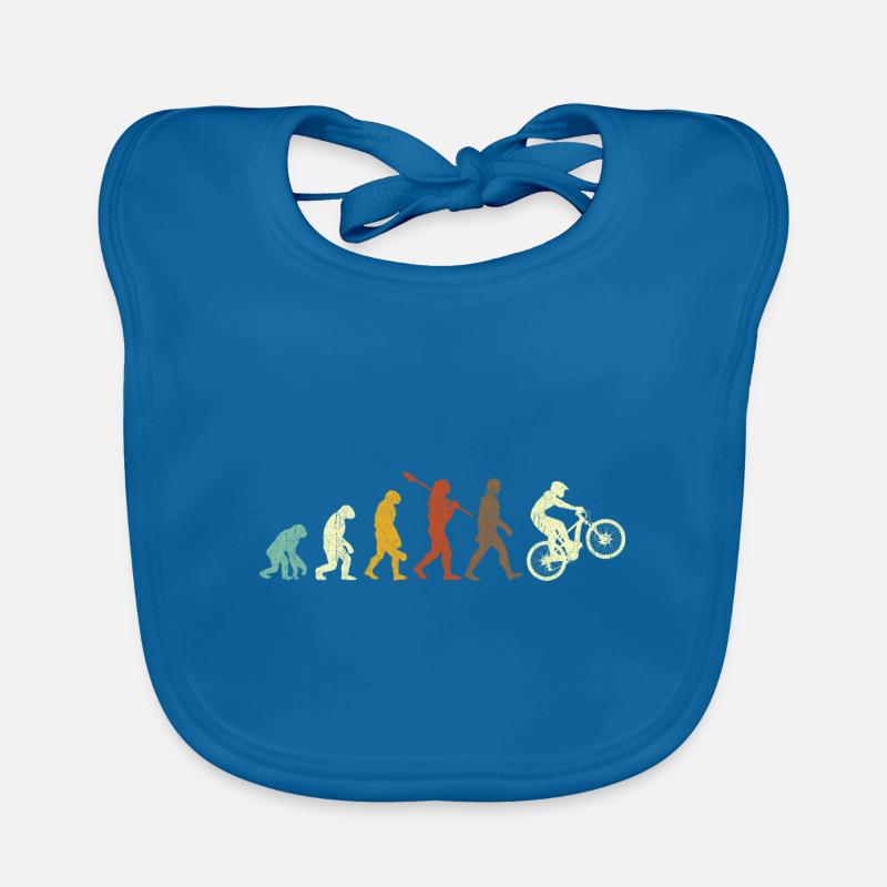 Mountain Bike Evolution Vintage Evolution Bicycle Organic Baby Bibs