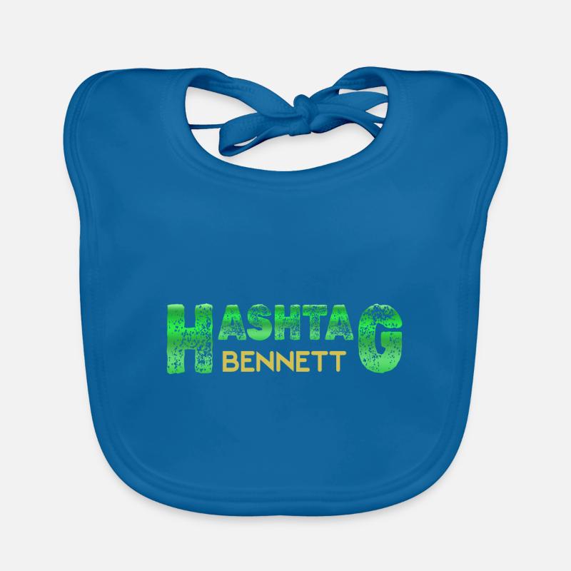 First name Bennett Organic Baby Bibs