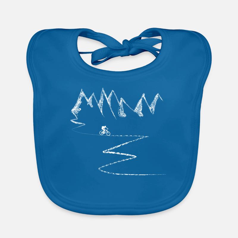 VTT VTT VTT VTT VTT - Bavoir bio Bébé - bleu paon