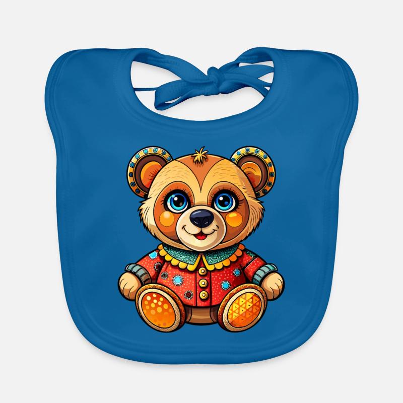 Ours en peluche avec pull Bavoir bio Bébé