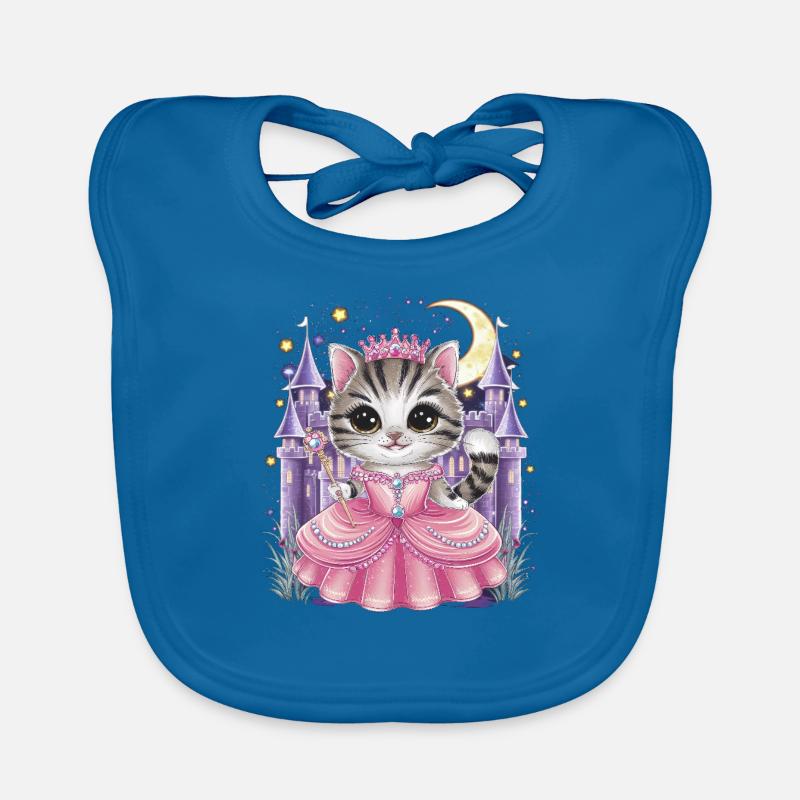 Chat en robe de princesse Bavoir bio Bébé