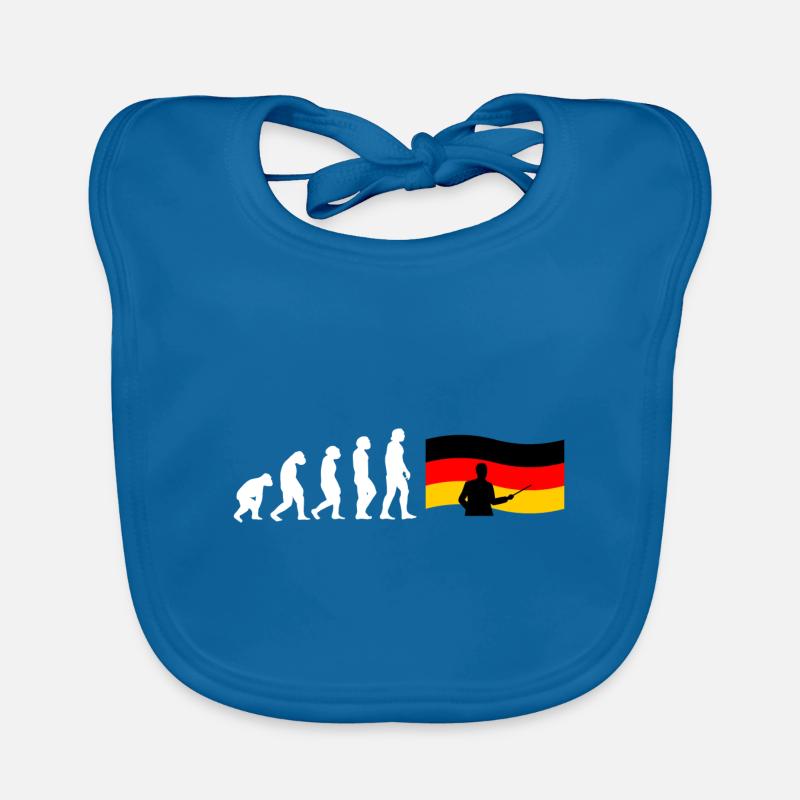 Evolution Deutschlehrer Baby Bio-Lätzchen