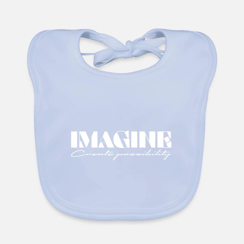 Imagine Create possibility Organic Baby Bibs