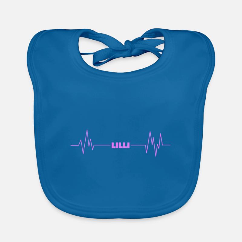 First name Lilli Organic Baby Bibs