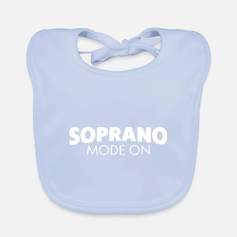 Soprano Mode On Organic Baby Bibs
