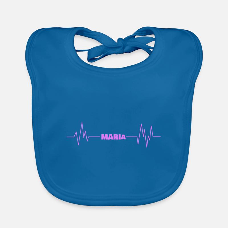First name Maria Organic Baby Bibs