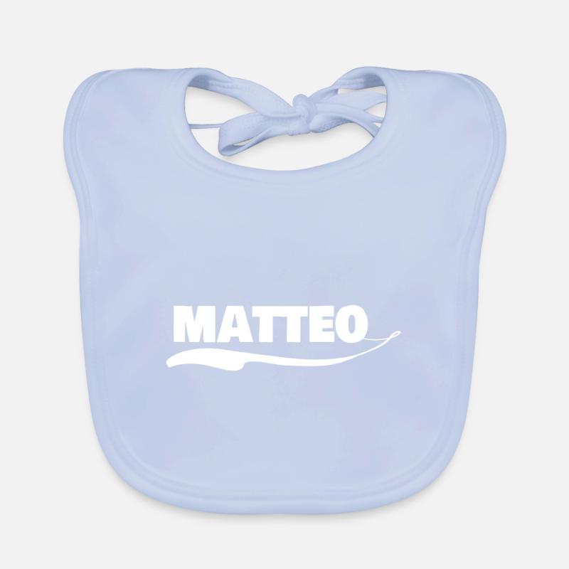 First name matteo Organic Baby Bibs