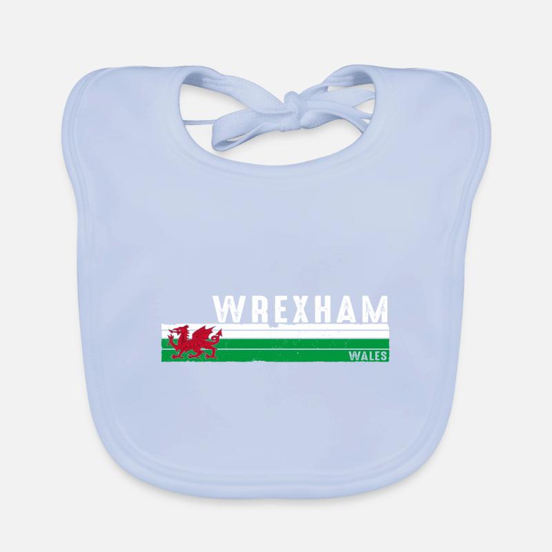Wrexham Wales Pride Organic Baby Bibs