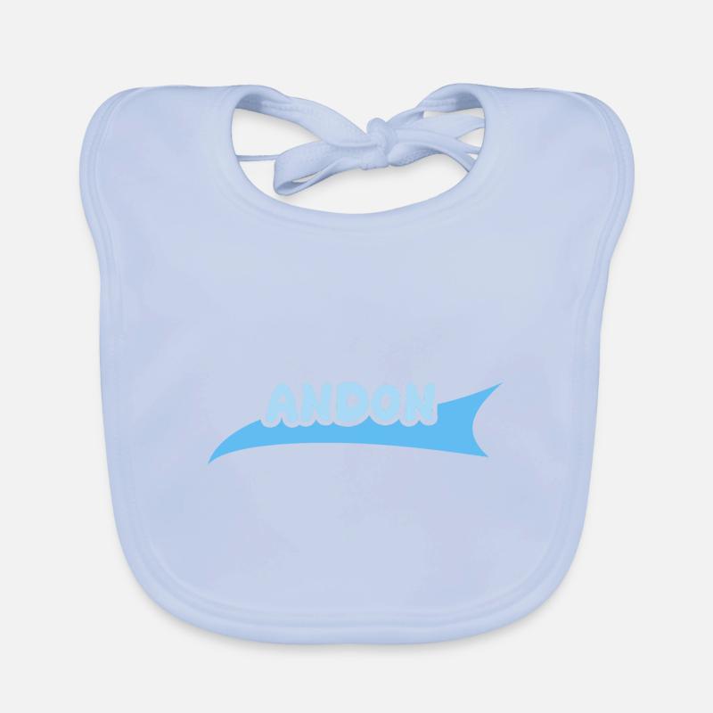 First name Andon Organic Baby Bibs