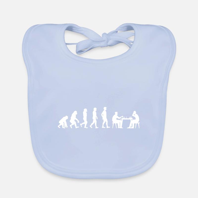 Schachspieler Evolution Schach Baby Bio-Lätzchen