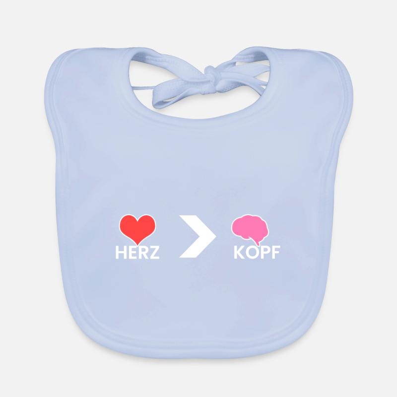 Herz > Kopf Baby Bio-Lätzchen