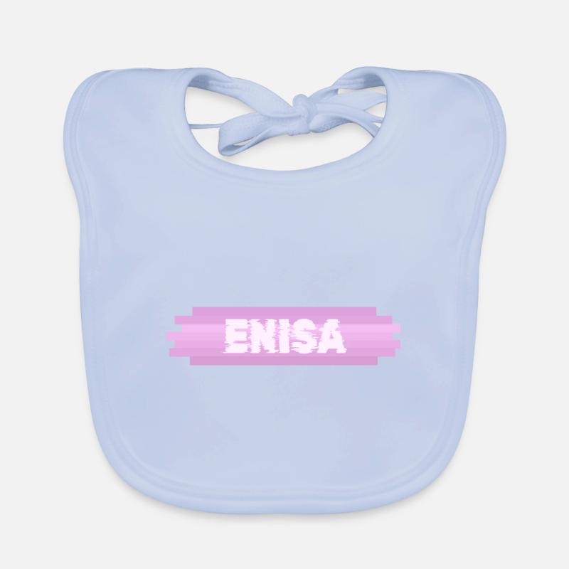 Woman's name Enisa Organic Baby Bibs