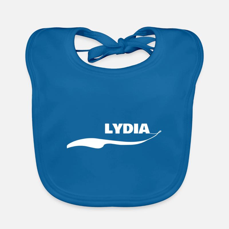 First name Lydia Organic Baby Bibs