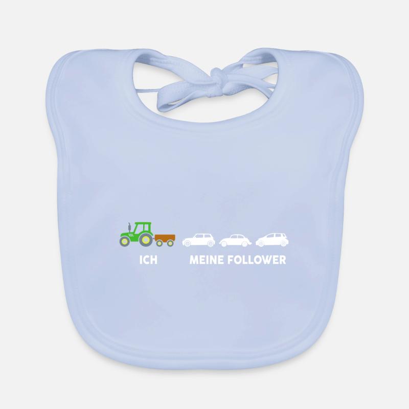 Meine Follower Traktor Baby Bio-Lätzchen