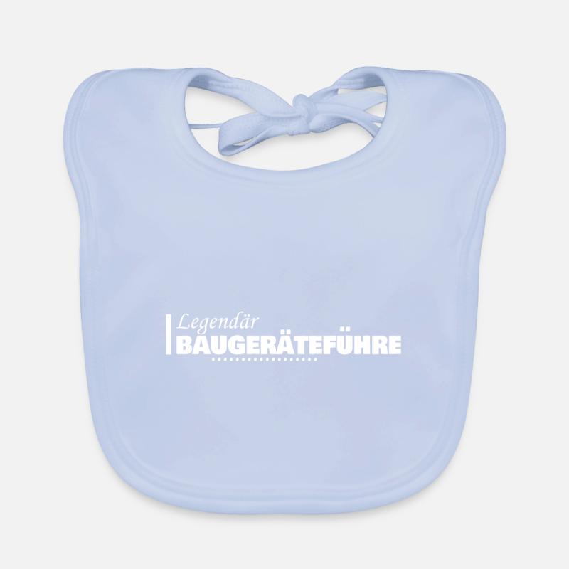Gift for construction equipment operators Organic Baby Bibs