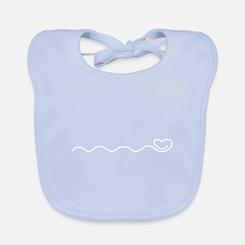 herz ornamente Baby Bio-Lätzchen
