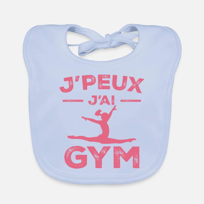 Gymnastics Gift - I Can't I Gym Organic Baby Bibs