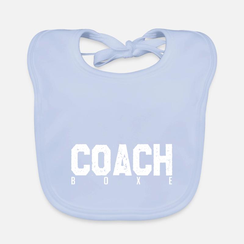 Coach Boxe. entraineur de boxe. Cadeau coach boxe. Bavoir bio Bébé