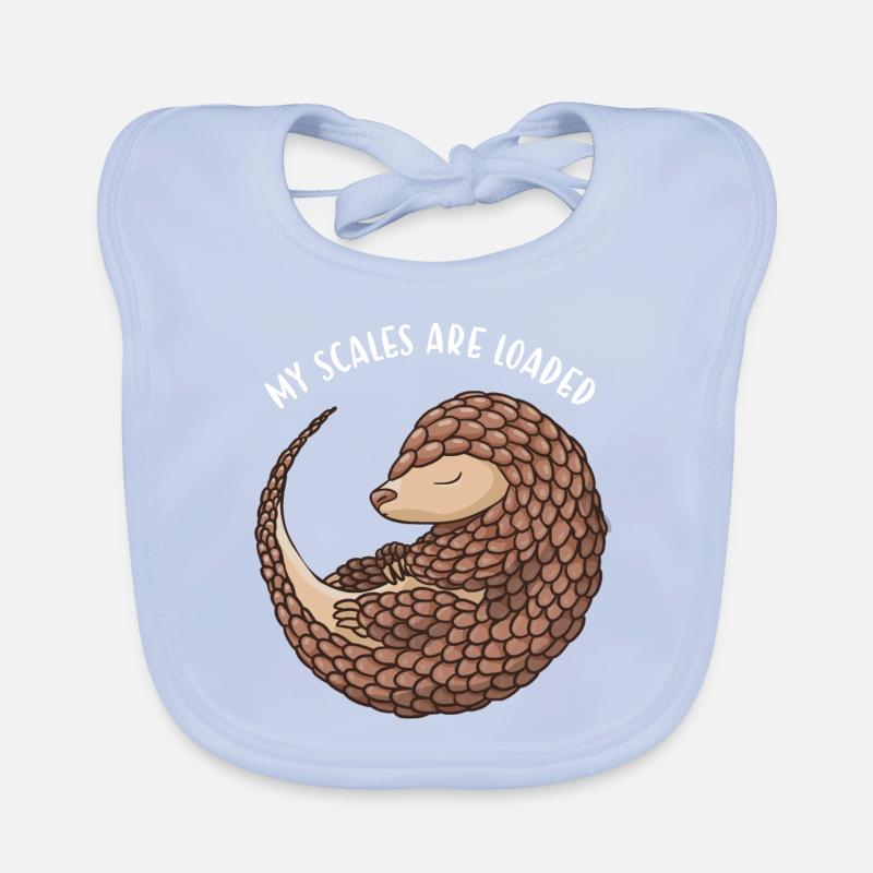 Mes écailles sont chargées Pangolin Bavoir bio Bébé