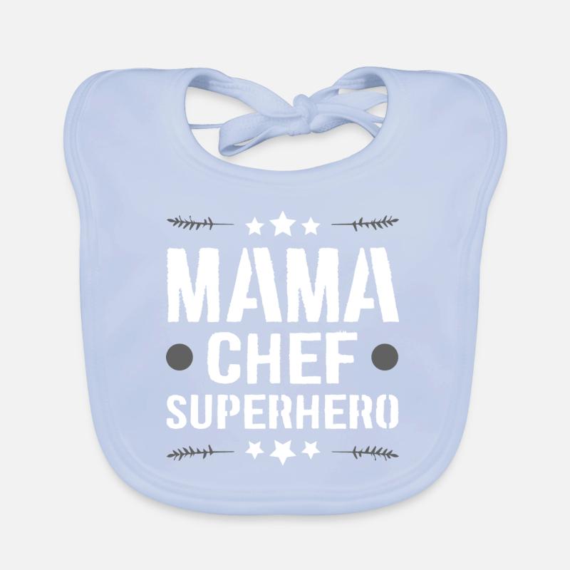 Mama Chef Superheld Mutter Baby Bio-Lätzchen