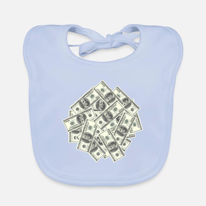 Dollar Scheine Baby Bio-Lätzchen