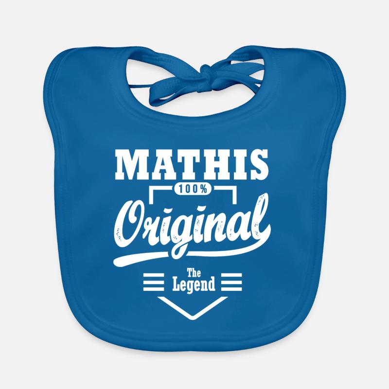 MATHIS T shirt custom Mathis first name mathis Organic Baby Bibs