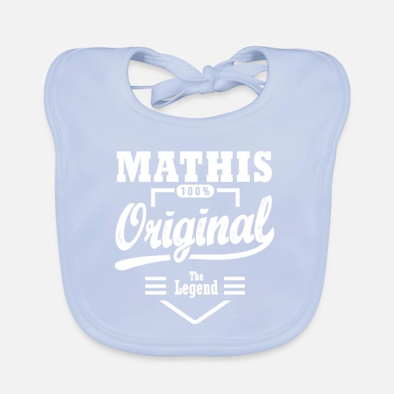MATHIS T-Shirt personalisiert Mathis name mathis Baby Bio-Lätzchen