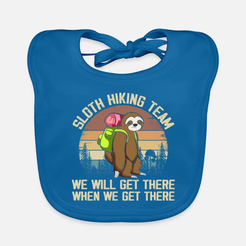 Sloth Hiking Team Well Get There When We Get There Bavoir bio Bébé