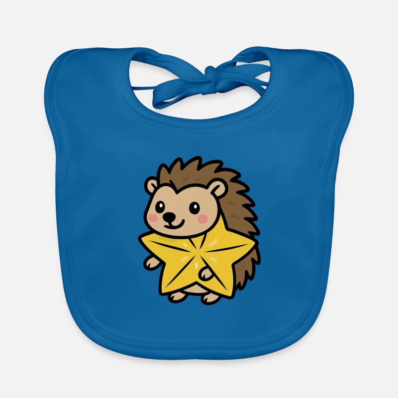 Sternigel - Baby Bio-Lätzchen - Pfauenblau