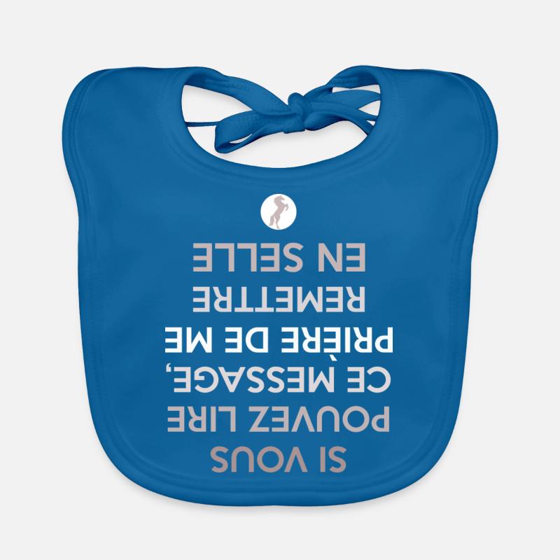 chute de cheval Bavoir bio Bébé