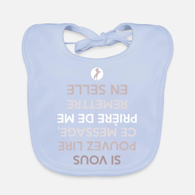 chute de cheval Bavoir bio Bébé