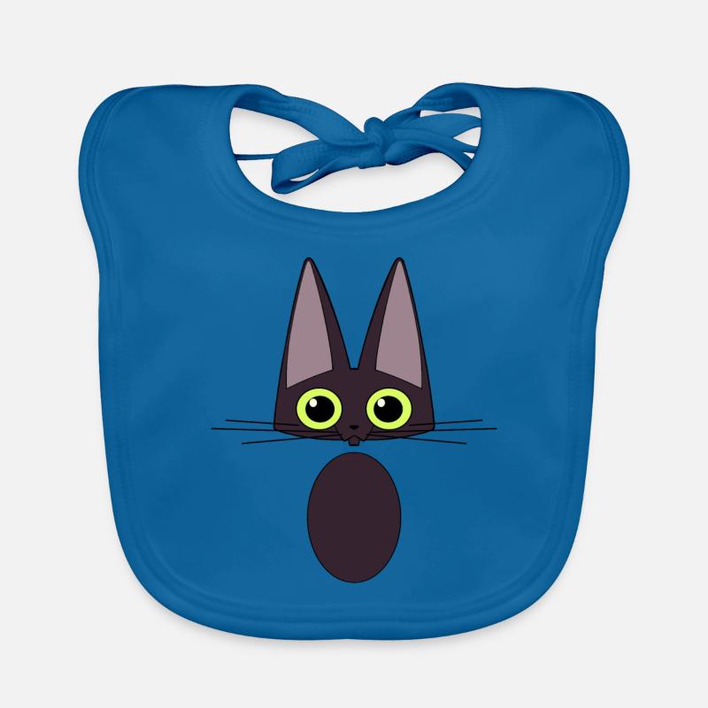 Chat noir Bavoir bio Bébé