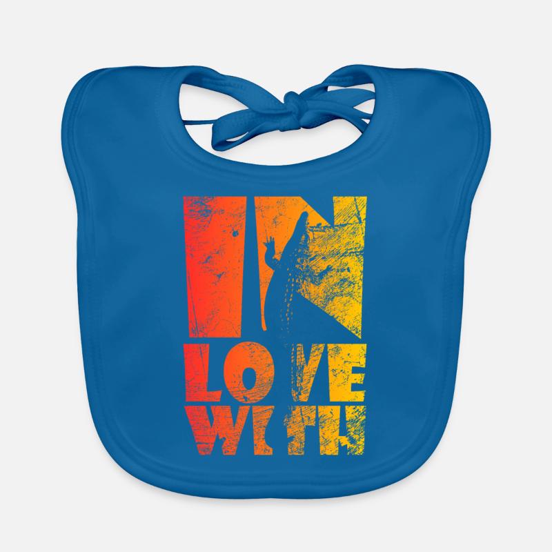 Echsen Liebe Baby Bio-Lätzchen