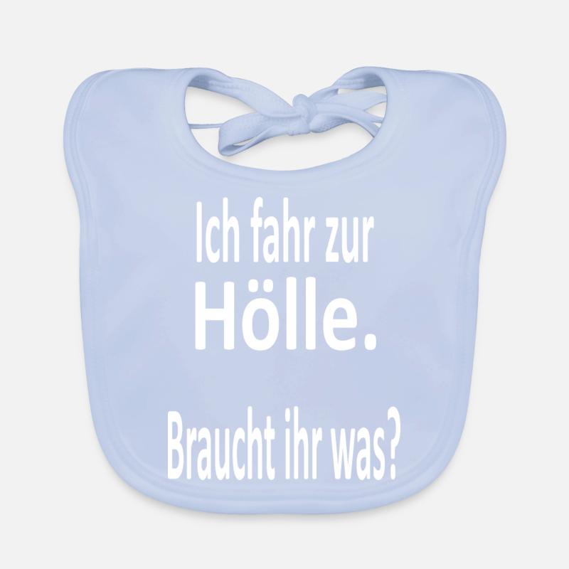 Go to hell- say, devil, fire, joke Organic Baby Bibs