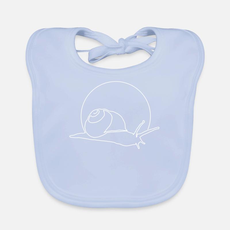 Snail premium design gift gift idea Organic Baby Bibs