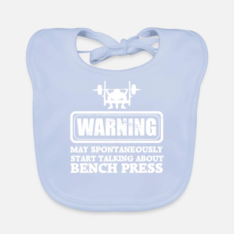 Bench Press Strength Training Strength Powerlifting Organic Baby Bibs