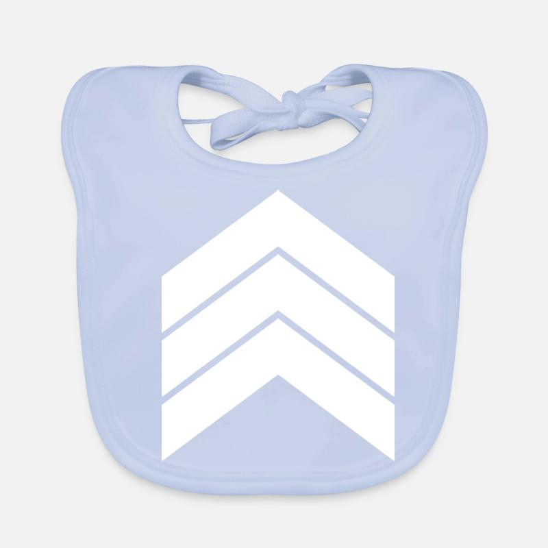 trois flèches blanches Bavoir bio Bébé