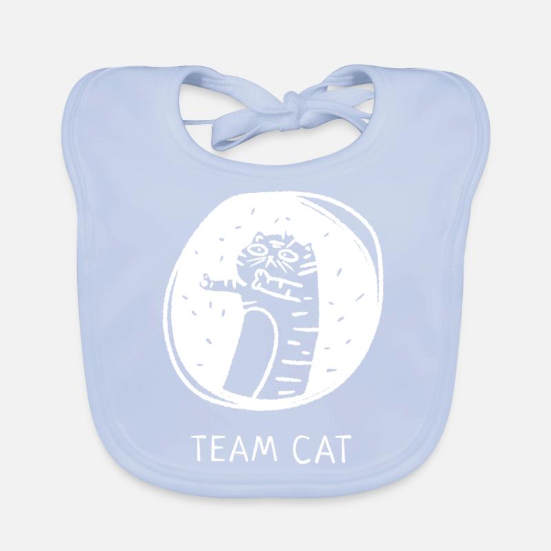 Équipe chat proverbe anglais Bavoir bio Bébé