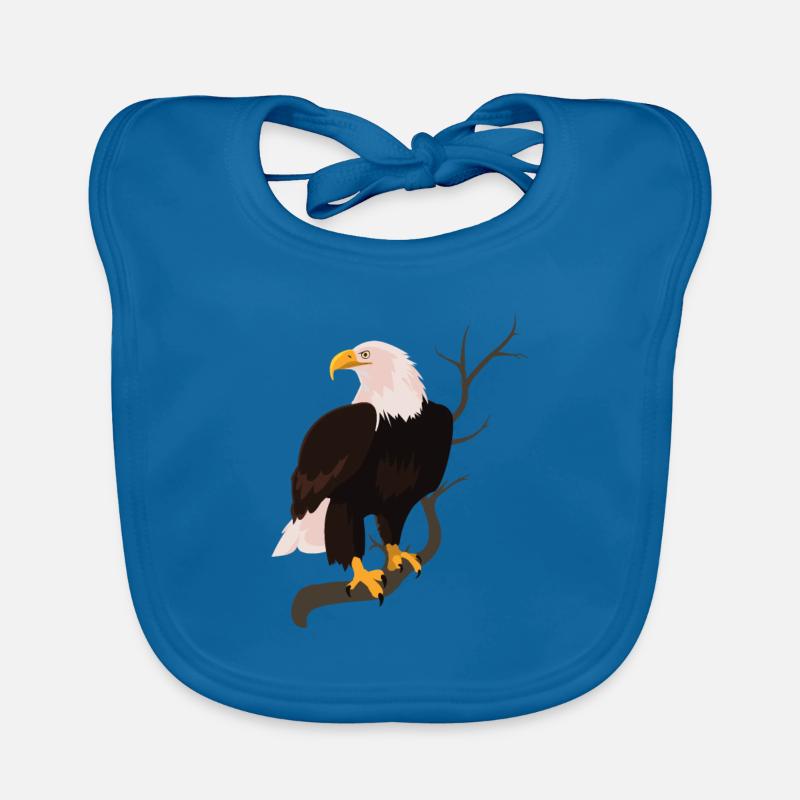 White-headed Eagle Bird Hawk Hawk Buzzard Nature Organic Baby Bibs