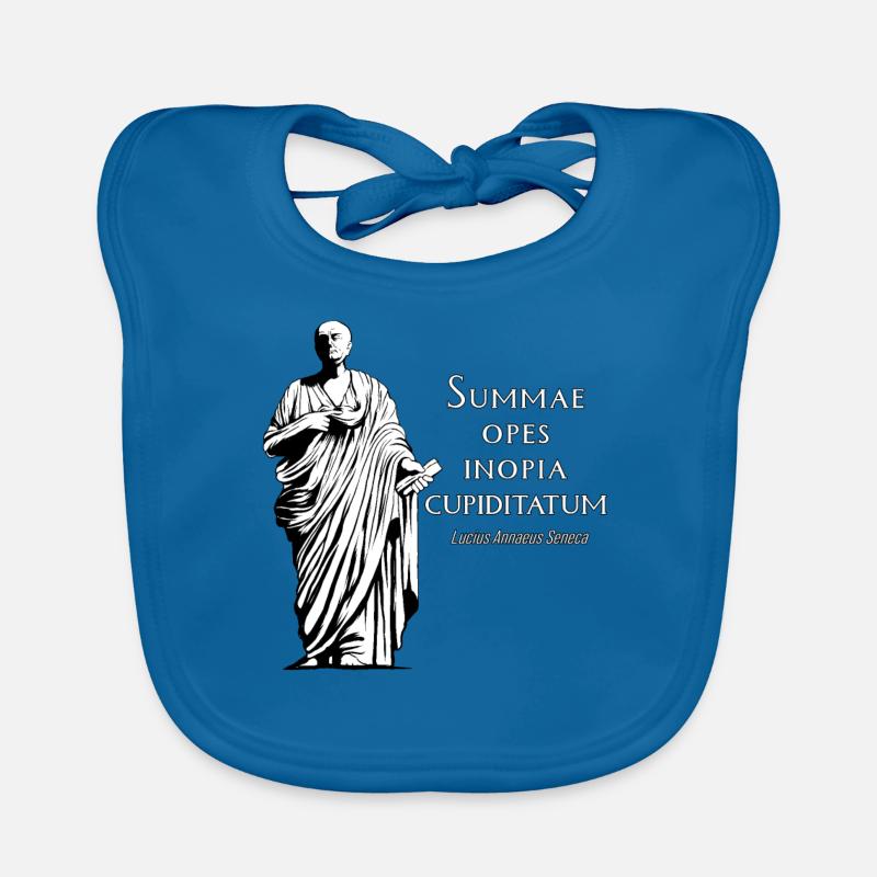 Latin - Summae Opes Inopia Cupiditatum Organic Baby Bibs