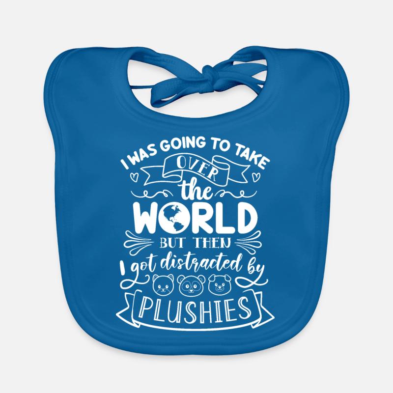 Distracted By Plushies Organic Baby Bibs
