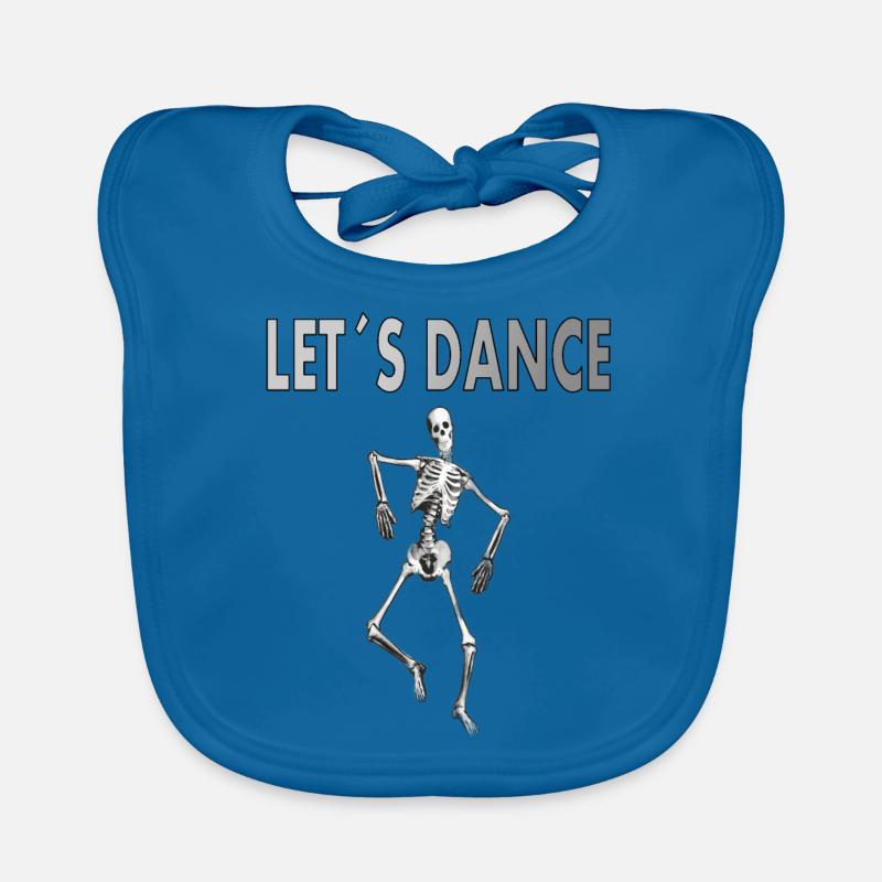 Come Dance Dance School Dance Couple Skeleton Gift Organic Baby Bibs