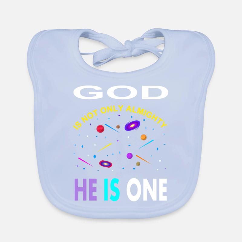 Allah ist einzig Gott ist allmächtig Muslim gift Baby Bio-Lätzchen