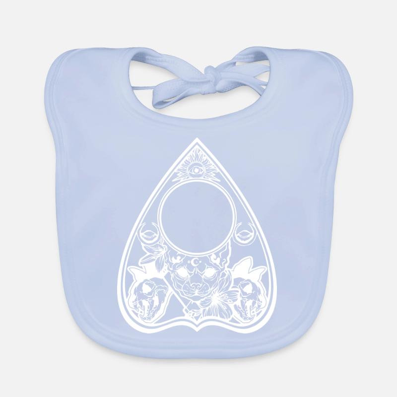 Planchette sphynx Cat Halloween Organic Baby Bibs
