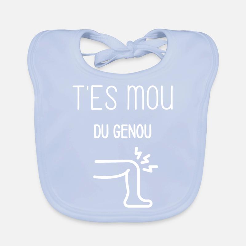 T'es mou du genou Bavoir bio Bébé