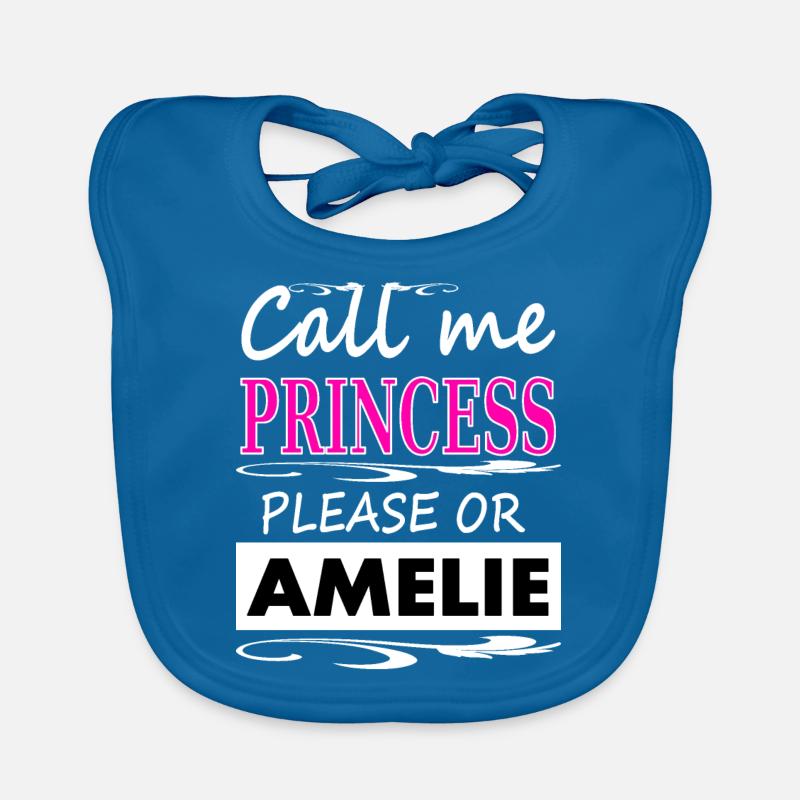 Ich heiße Amelie ich bin Amelie Mädchen Geschenk Baby Bio-Lätzchen