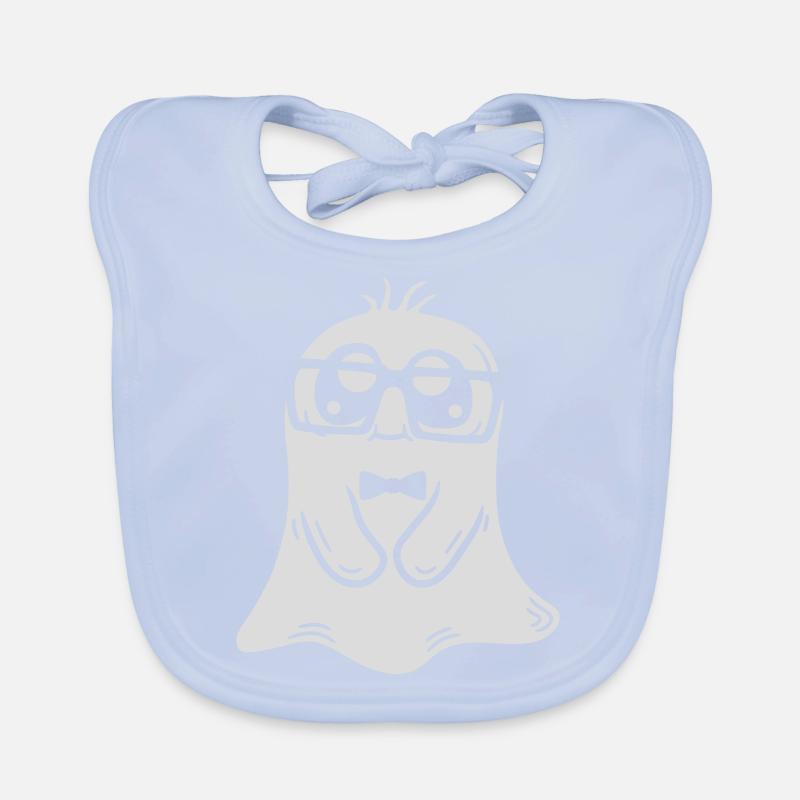 Lunettes à monture de corne nerd ghost comic Bavoir bio Bébé