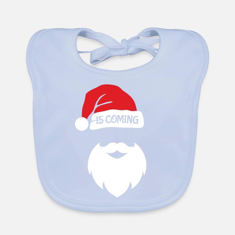 Le père Noël arrive Bavoir bio Bébé