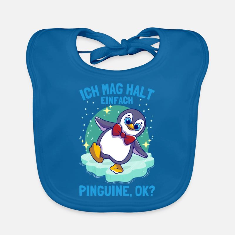 J’aime juste les pingouins pingouin mignon Bavoir bio Bébé